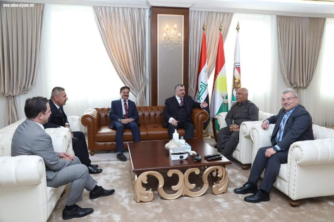 السفير عمر البرزنجي يزور رئاسة إقليم كوردستان العراق