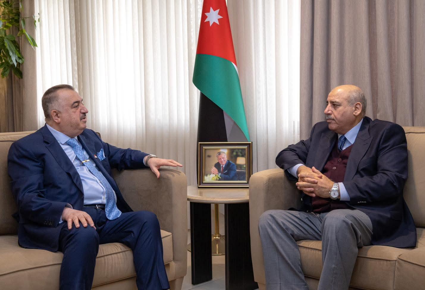 سفير جمهورية العراق لدى المملكة الأردنية الهاشمية يلتقي رئيس مجلس النواب الأردني