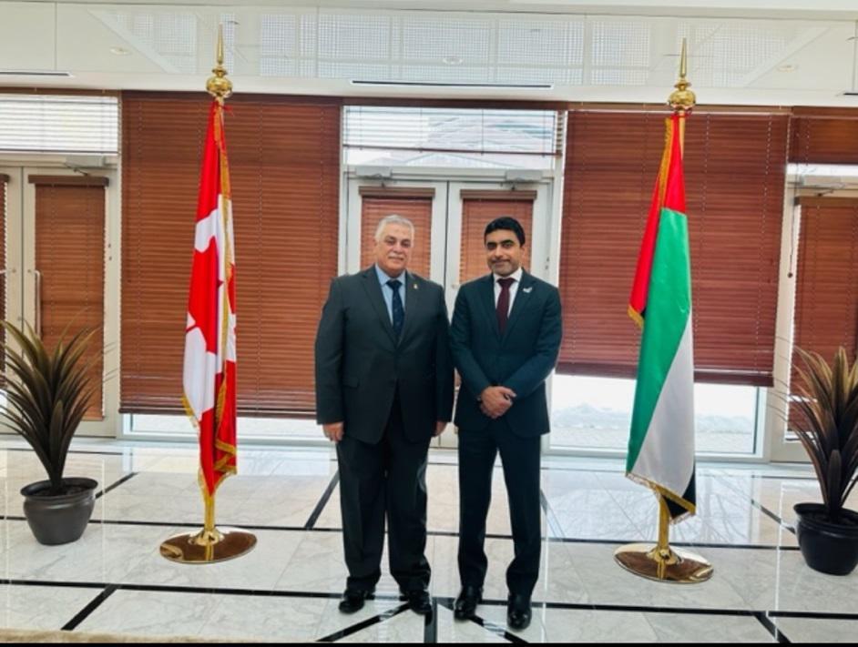 رئيس بعثة جمهورية العراق في اوتاوا يلتقي سفير دولة الامارات