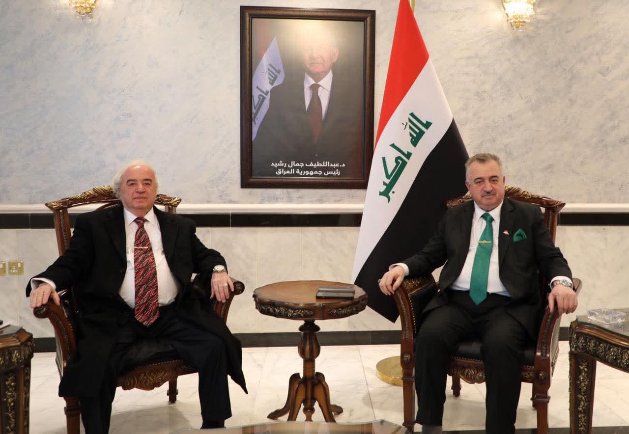 السفير البرزنجي يستقبل رجل  الأعمال العراقي  والمستشار الدولي لمجموعة من الشركات الدولية عامر بشير بهنام