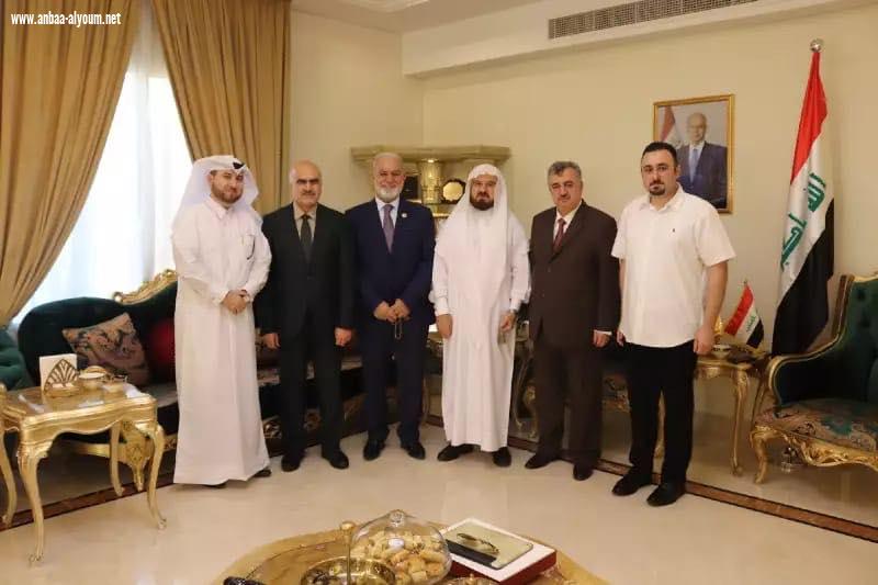 البرزنجي يستقبل فضيلة البروفيسور الشيخ علي القرداغي في دار السكن