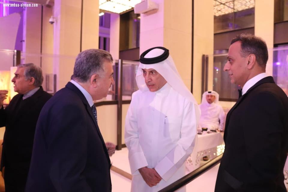 البرزنجي يلبي دعوة سعادة اكبر الباكر الامين العام للمجلس الوطني للسياحة في مهرجان قطر للسياحة في العاصمة القطرية الدوحة