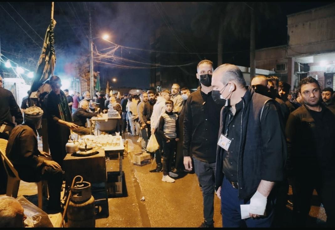 المعمار علاء معن يتابع ميدانياً الخطة الخدمية للزيارة الرجبية ويوجه بعدة اجراءات عاجلة