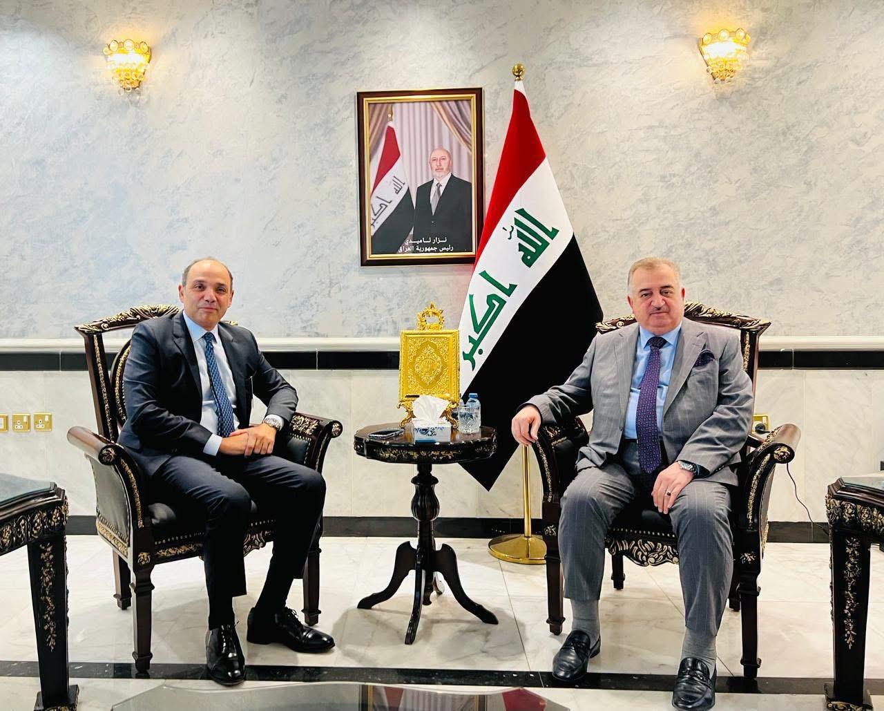 سفير جمهورية العراق لدى المملكة الأردنية الهاشمية يستقبل المدير الإقليمي للبنك الأوروبي لإعادة الإعمار والتنمية لمنطقة الشرق الأوسط