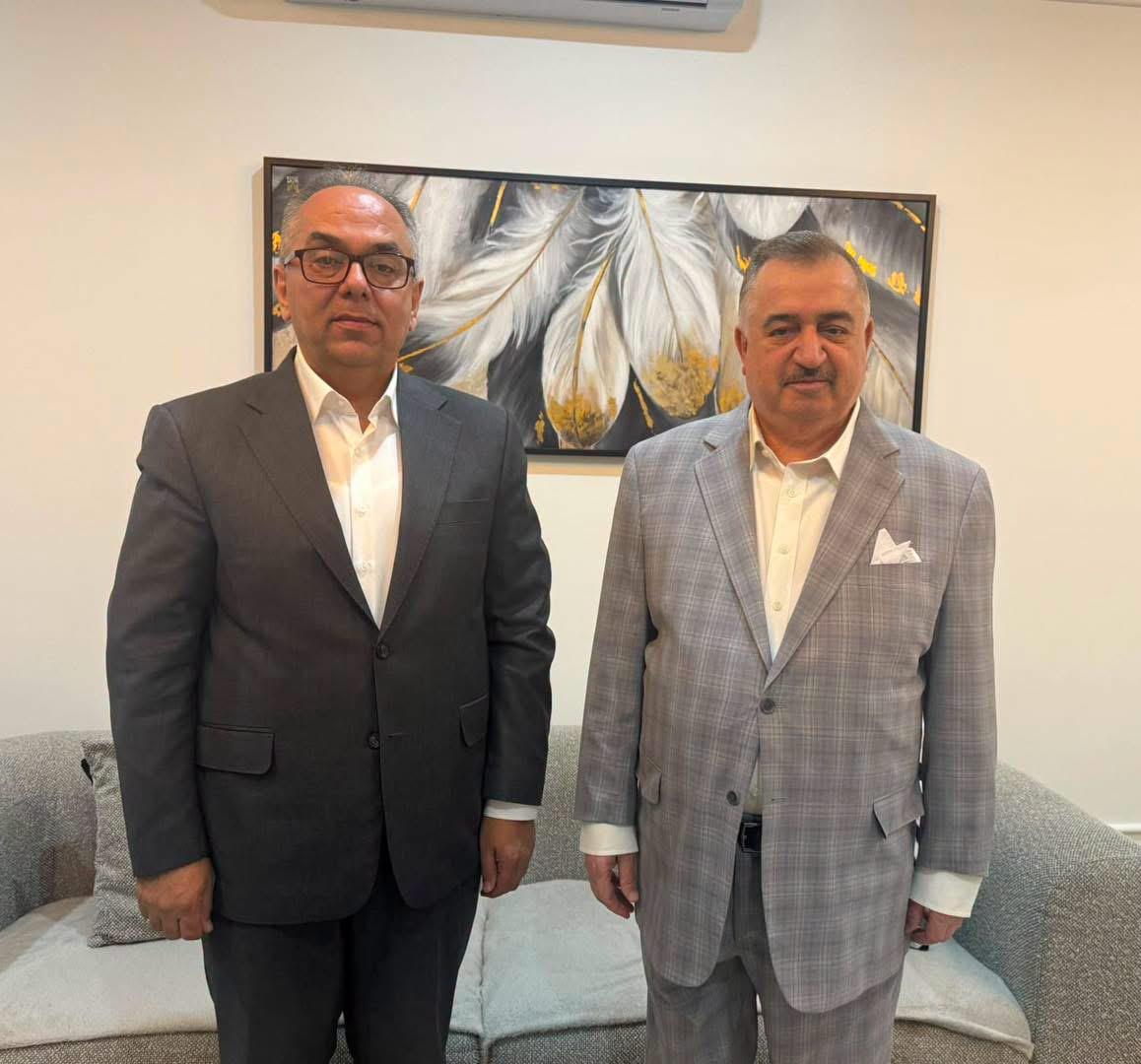 سفير جمهورية العراق لدى المملكة الأردنية الهاشمية يستقبل الحاج روژ شيخ سالار عضو برلمان إقليم كوردستان العراق