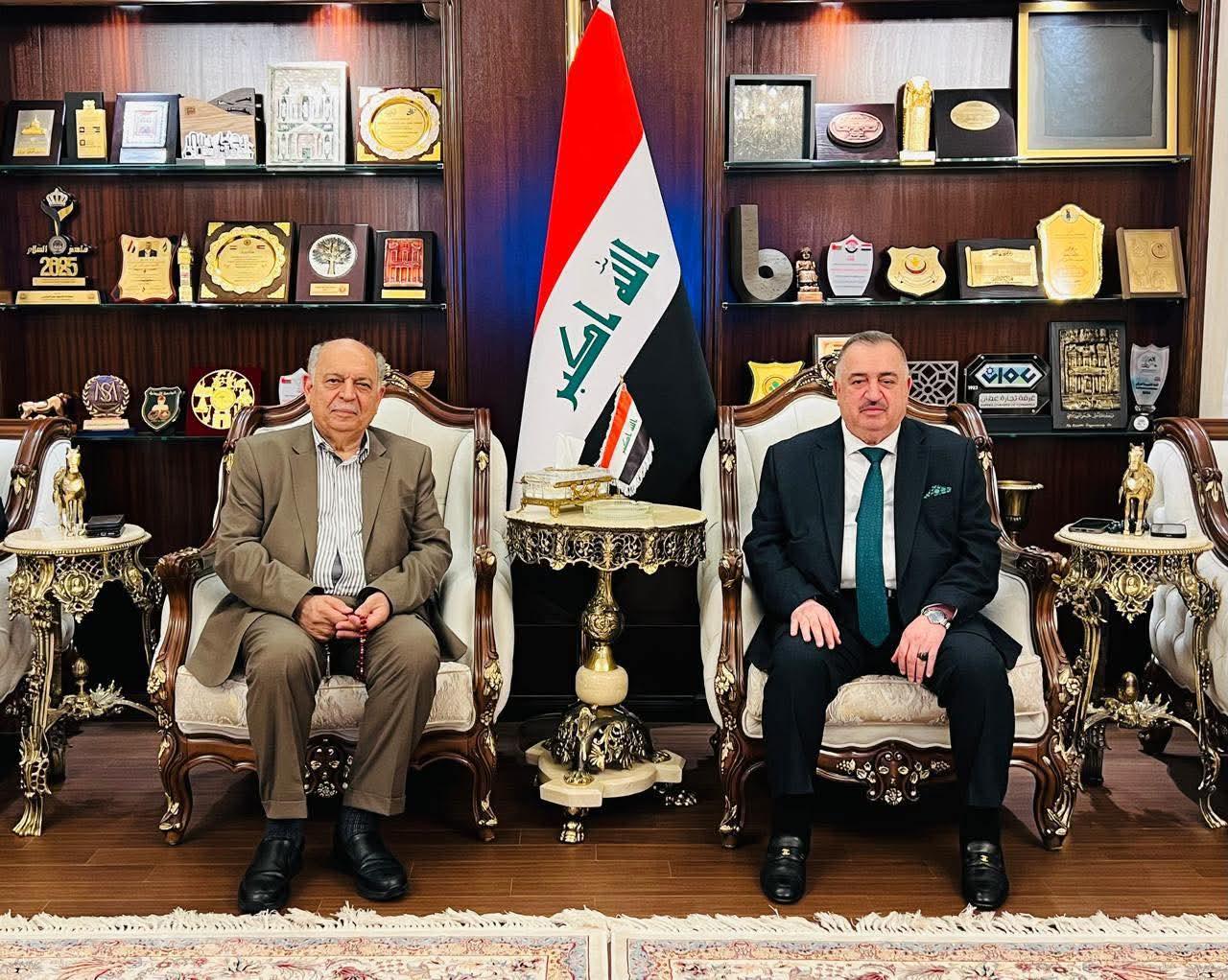 سفير جمهورية العراق لدى المملكة الأردنية الهاشمية يستقبل نائب رئيس مجلس الوزراء العراقي الأسبق