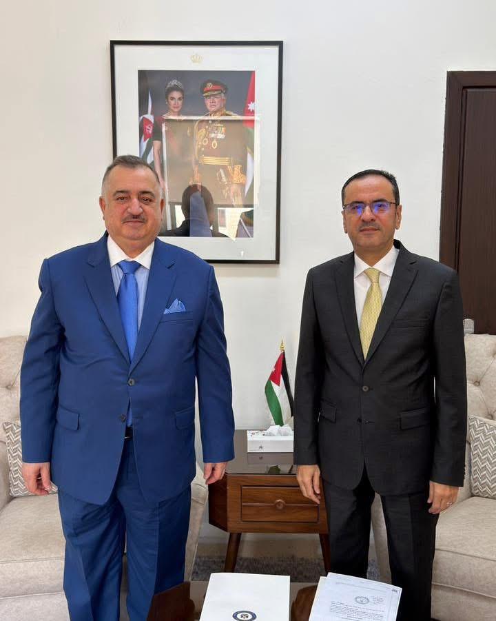 سفير جمهورية العراق لدى المملكة الأردنية الهاشمية يلتقي مدير مديرية الشؤون العربية والشرق أوسطية في وزارة الخارجية وشؤون المغتربين الأردنية