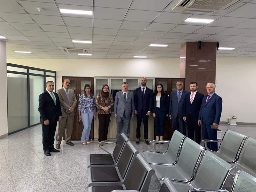  ‎‏‎‏الوكيل البرزنجي يجري زيارة إلى مكتب التصديقات التابع لوزارة الخارجية في محافظة السليمانية
