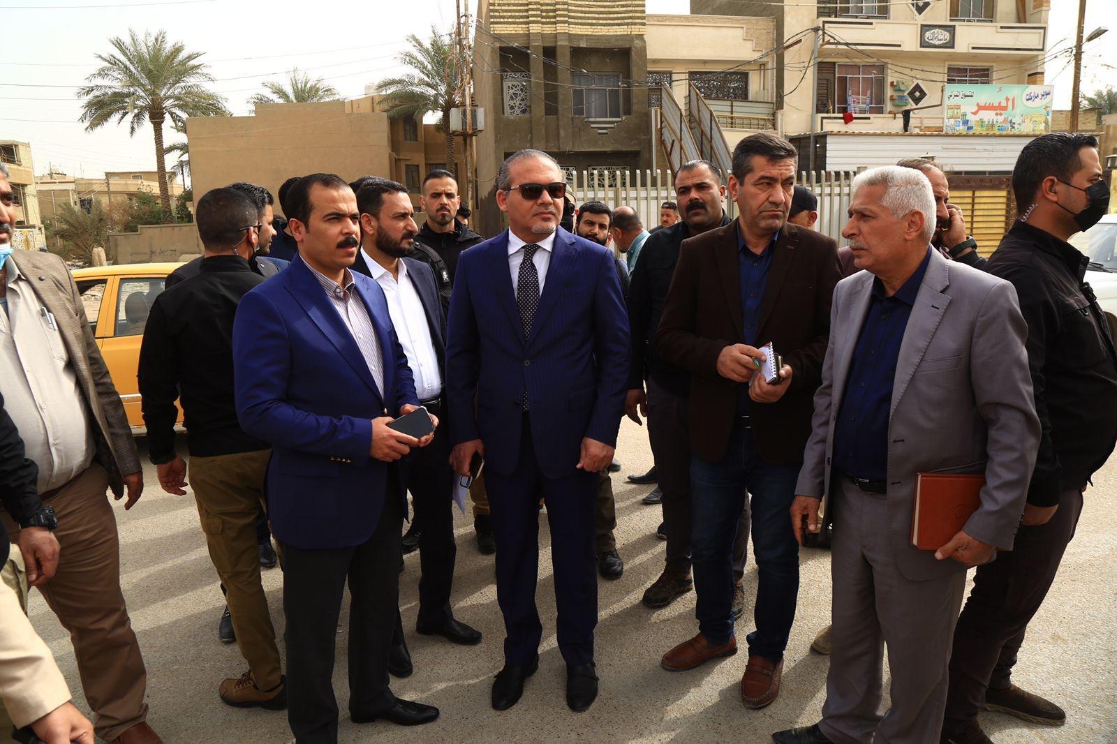 المعمار علاء معن يوجه بفتح الشارع ٣٥ الرئيسي في محلة ٦٤٩ في منطقة الغزالية المغلق منذ عام ٢٠٠٣ واكمال شبكة المجاري في محلة ٦٥٧ منطقة الهياكل