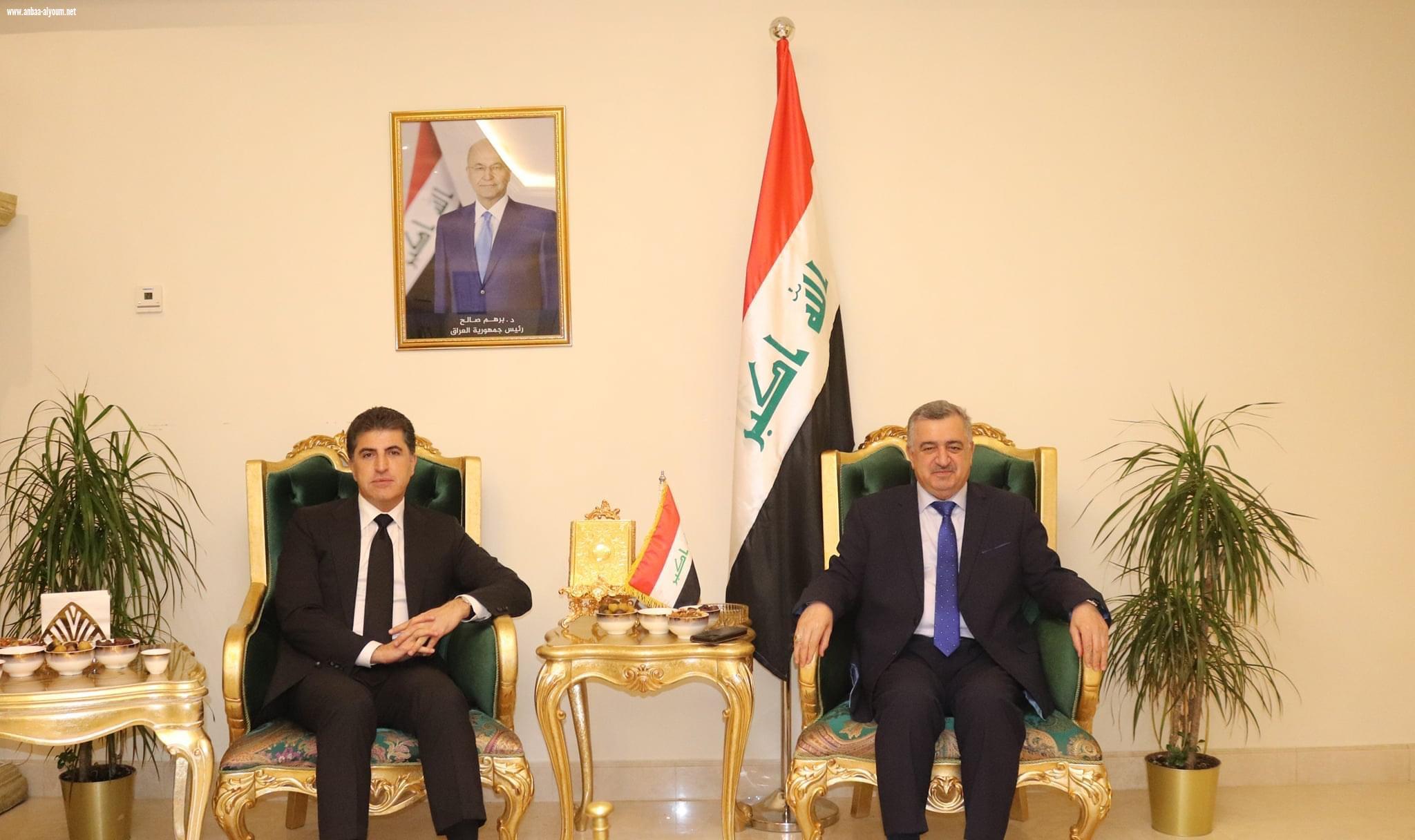 رئيس اقليم كوردستان العراق يلبي دعوة السفير عمر البرزنجي