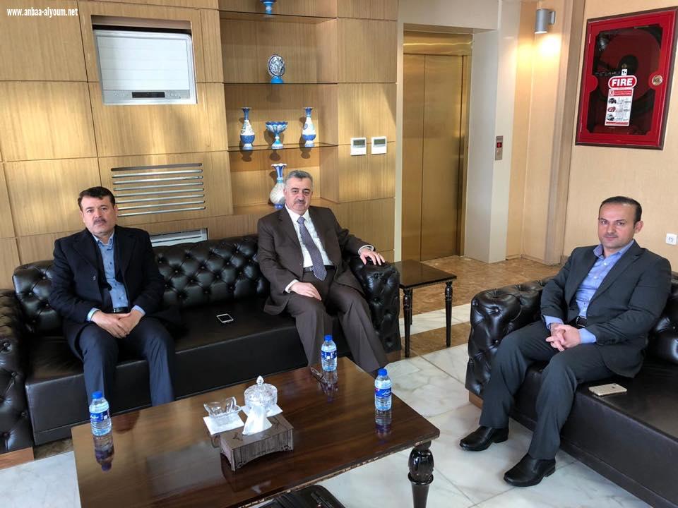 السفير البرزنجي يودعه المقدم السيد شيخال سيد ابراهيم البرزنجي والشيخ رزگار