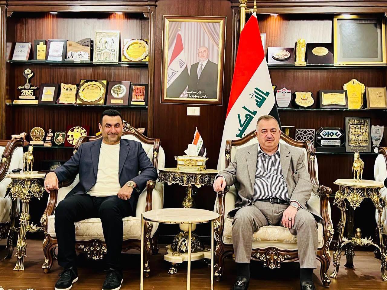سفير جمهورية العراق لدى المملكة الأردنية الهاشمية يستقبل رئيس ديوان رئاسة جمهورية العراق