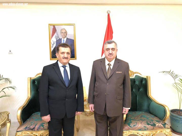 السفير عمر البرزنجي يستقبل ضيفه العزيز وصديق العمر  القادم من المانيا الاستاذ طه حمه خان