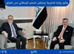 وكيل وزارة الخارجية يستقبل السفير الإيطالي لدى العراق