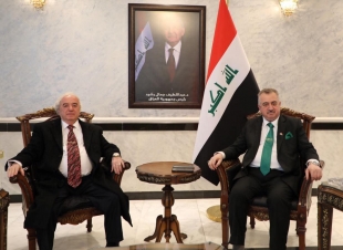 السفير البرزنجي يستقبل رجل  الأعمال العراقي  والمستشار الدولي لمجموعة من الشركات الدولية عامر بشير بهنام