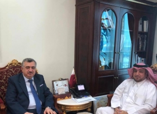 السفير البرزنجي يزور رئيس ادارة المراسم ورئيس ادارة الشؤون العربية في وزارة خارجية دولة قطر الشقيقة