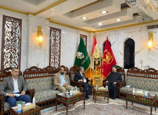 البرزنجي يتشرف بزيارة العتبات المقدسة وأجداده العظام