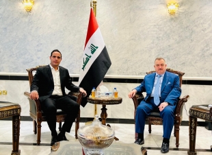 سفير جمهورية العراق لدى المملكة الأردنية الهاشمية يستقبل نائب القنصل للقنصلية المصرية في العقبة