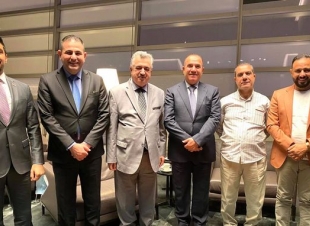 السفير البرزنجي يستقبل السيد رئيس ديوان الوقف السُني خلال مروره بدولة قطر الشقيقة