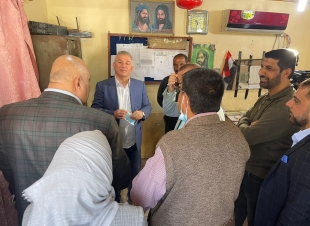 خلال جولة ميدانية في المحافظة  مدير عام تجارة الحبوب يتفقد سايلو البصرة ويوجه بتذليل معوقات سواق اسطول نقل الحنطة