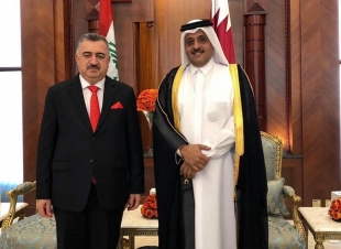  السفير عمر البرزنجي والسفير خالد السليطي يبذلان الجهود الحثيثه لتسهيل اجراءات وصول المستشفيين الميدانيين 