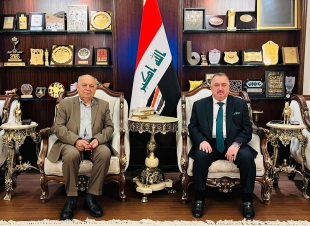 سفير جمهورية العراق لدى المملكة الأردنية الهاشمية يستقبل نائب رئيس مجلس الوزراء العراقي الأسبق