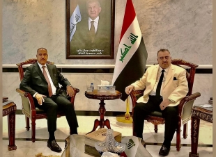 سفير جمهورية العراق يستقبل عضو مجلس الحكم السابق السيد أحمد البراك
