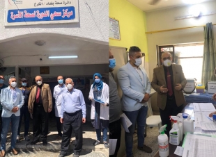  مدير قسم الصحة العامة بدائرة صحة بغداد الكرخ الدكتور نازك الفتلاوي  في زيارة  لقطاع الدورة