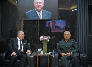 السيد نائب رئيس اقليم كوردستان العراق الشيخ جعفر الشيخ مصطفى يستقبل سفير جمهورية العراق في الاردن عمر البرزنجي