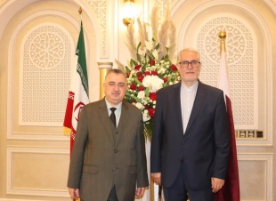 السفير البرزنجي يحضر العيد الوطني للجمهورية الاسلامية الايرانية  لدى دولة قطر