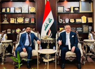 سفير جمهورية العراق لدى المملكة الأردنية الهاشمية يستقبل نائب رئيس مجلس إدارة صندوق استرداد أموال العراق