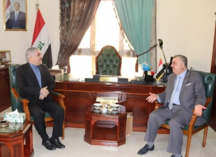 السفير عمر البرزنجي يلتقي سفير الجمهورية الاسلامية الايرانية لدى دولة قطر