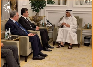 فخامة السيد نيچيرفان بارازاني رئيس اقليم كوردستان العراق يلتقي سعادة الشيخ محمد بن عبدالرحمن آل ثاني نائب رئيس مجلس الوزراء وزير الخارجية