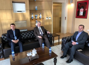 السفير البرزنجي يودعه المقدم السيد شيخال سيد ابراهيم البرزنجي والشيخ رزگار