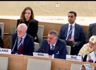 وكيل وزارة الخارجية للشؤون متعددة الأطراف والشؤون القانونية يُلقي كلمة العراق بشأن حالة حقوق الإنسان في الأراضي الفلسطينية المحتلة
