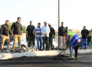 المعمار علاء معن يعلن تحقيق نسب انجاز متقدمة بتطوير شارع الفلاح