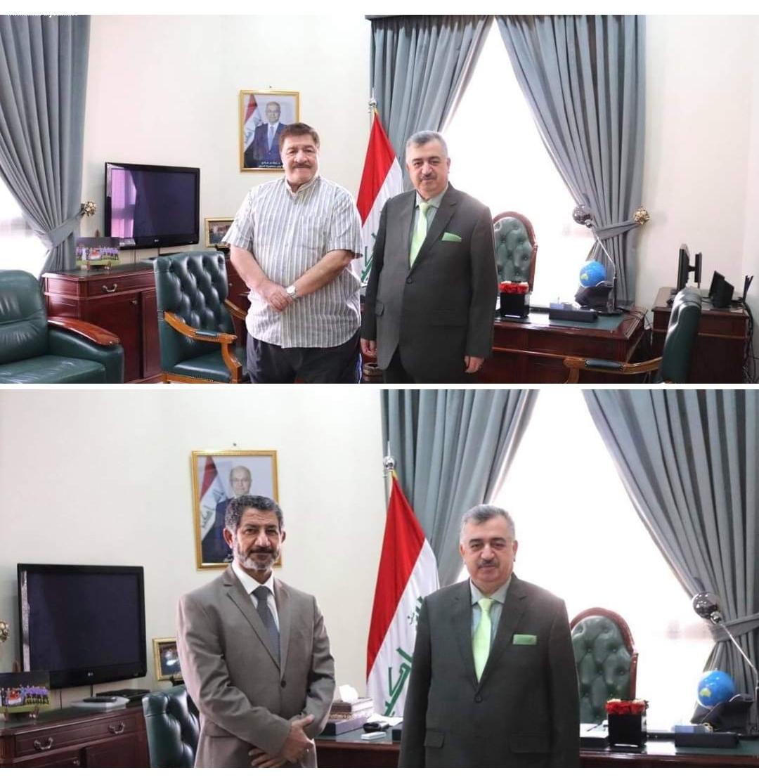 السفير عمر البرزنجي يستقبل الدكتور عبدالقادر زينل والاستاذ الدكتور حسن حميد عبيد