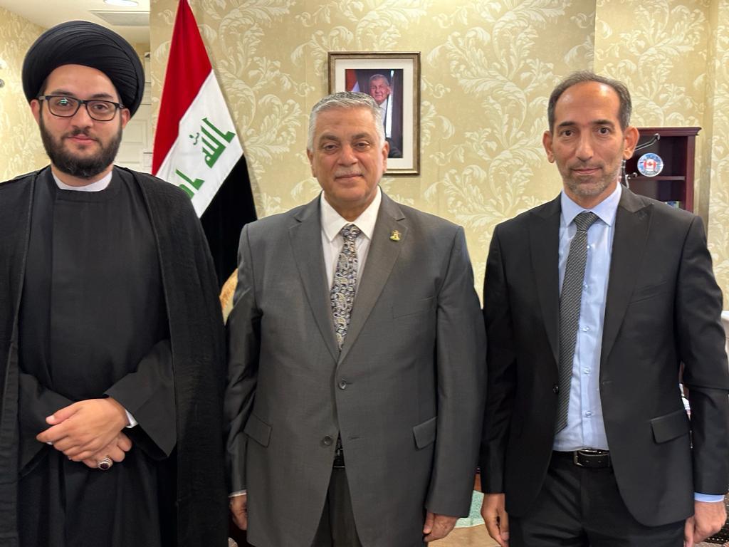 رئيس بعثة العراق في كندا يستقبل نخبة من الشخصيات العراقية الدينية  المقيمة في العاصمة الكندية  اوتاوا
