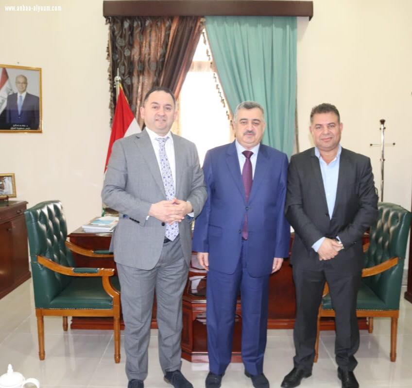 السفير عمر البرزنجي يستقبل السيد محافظ السليمانية السابق الدكتور آسو فريدن في مكتبه