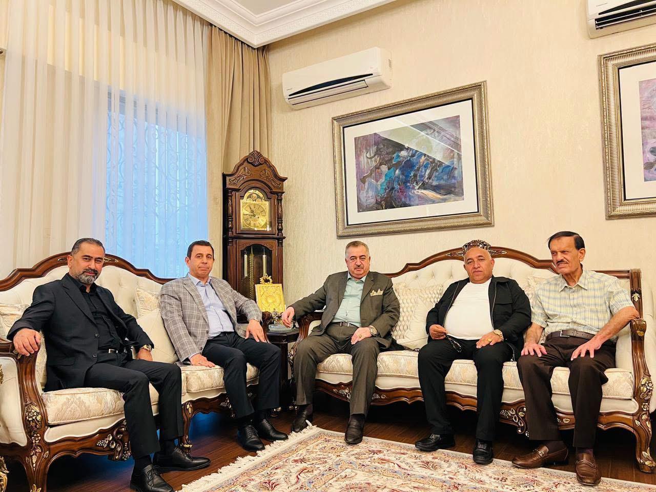 سفير جمهورية العراق لدى المملكة الأردنية الهاشمية يستقبل  الشيخ هادي الولياني البرزنجي