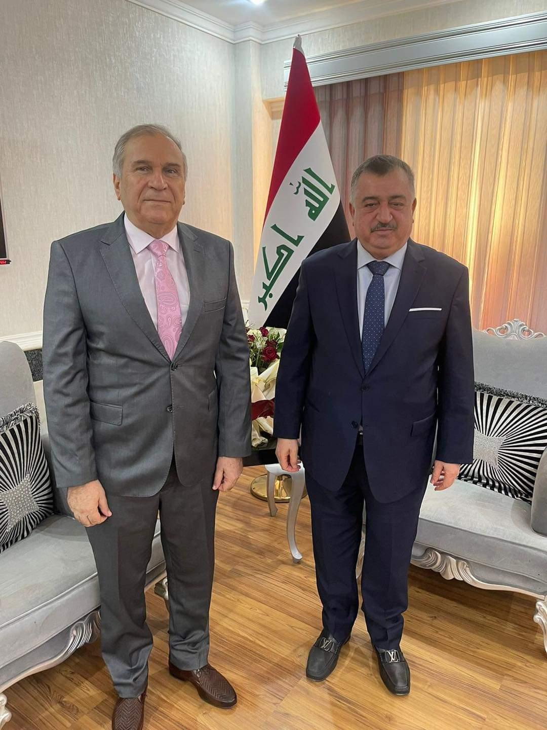 الوكيل البرزنجي يستقبل مستشار في مكتب رئيس مجلس الوزراء