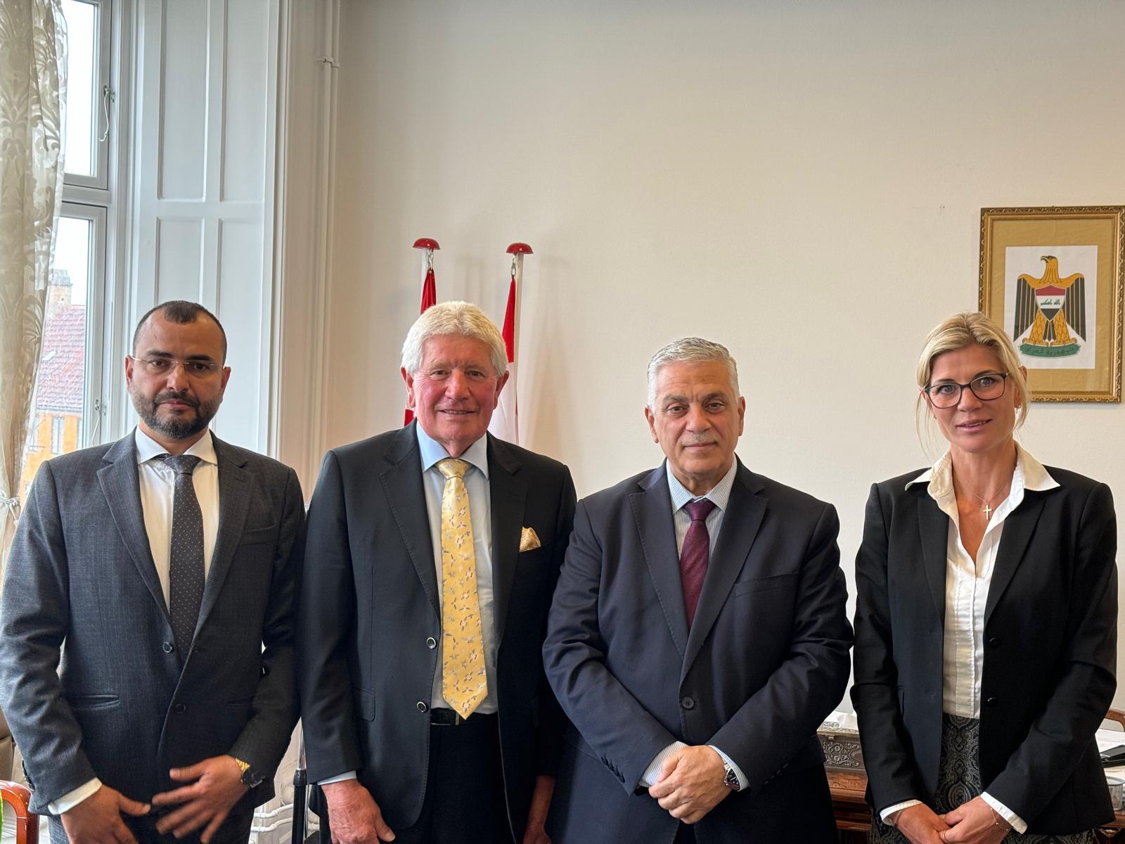 رئيس  بعثة جمهورية العراق لدى الدنمارك يستقبل ممثلين عن شركة Scandi Faz