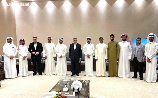 السفير عمر البرزنجي يزور السيد محمد حمد الهاجري في العاصمة القطرية الدوحة