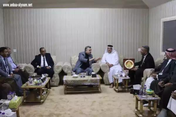 السفير عمر البرزنجي يحضر دعوة من قبل الشيخ كمال السعدون للاعبي تربية محافظة ميسان في العاصمة القطرية الدوحة