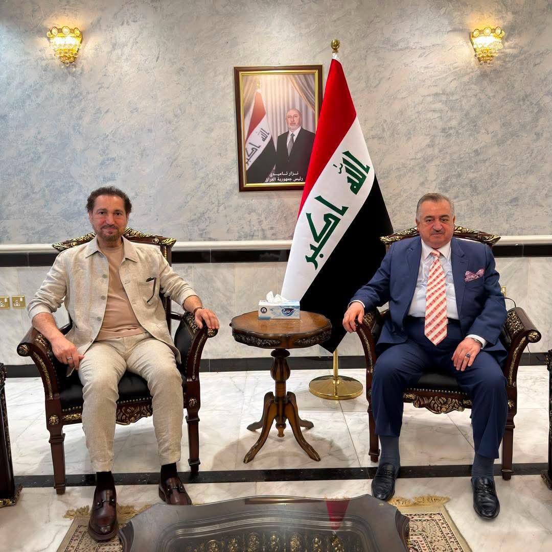 سفير جمهورية العراق لدى المملكة الأردنية الهاشمية يستقبل الموسيقار نصير شمة