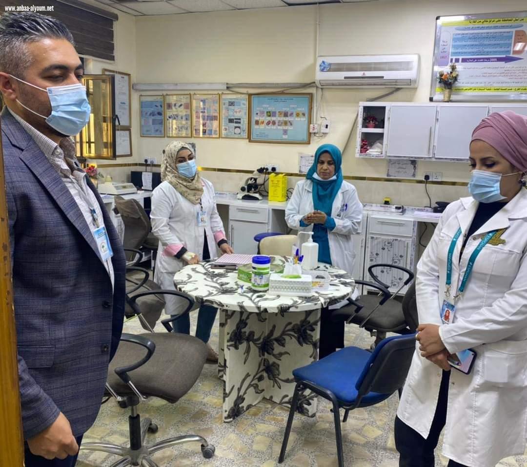  مدير قطاع الدورة  الدكتور مثنى رافع يواصل زياراته الميدانية للمراكز الصحية
