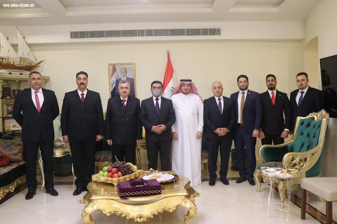 السفير عمر البرزنجي يُقيم مأدبة غداء على شرف زيارة معالي وزير الدفاع العراقي