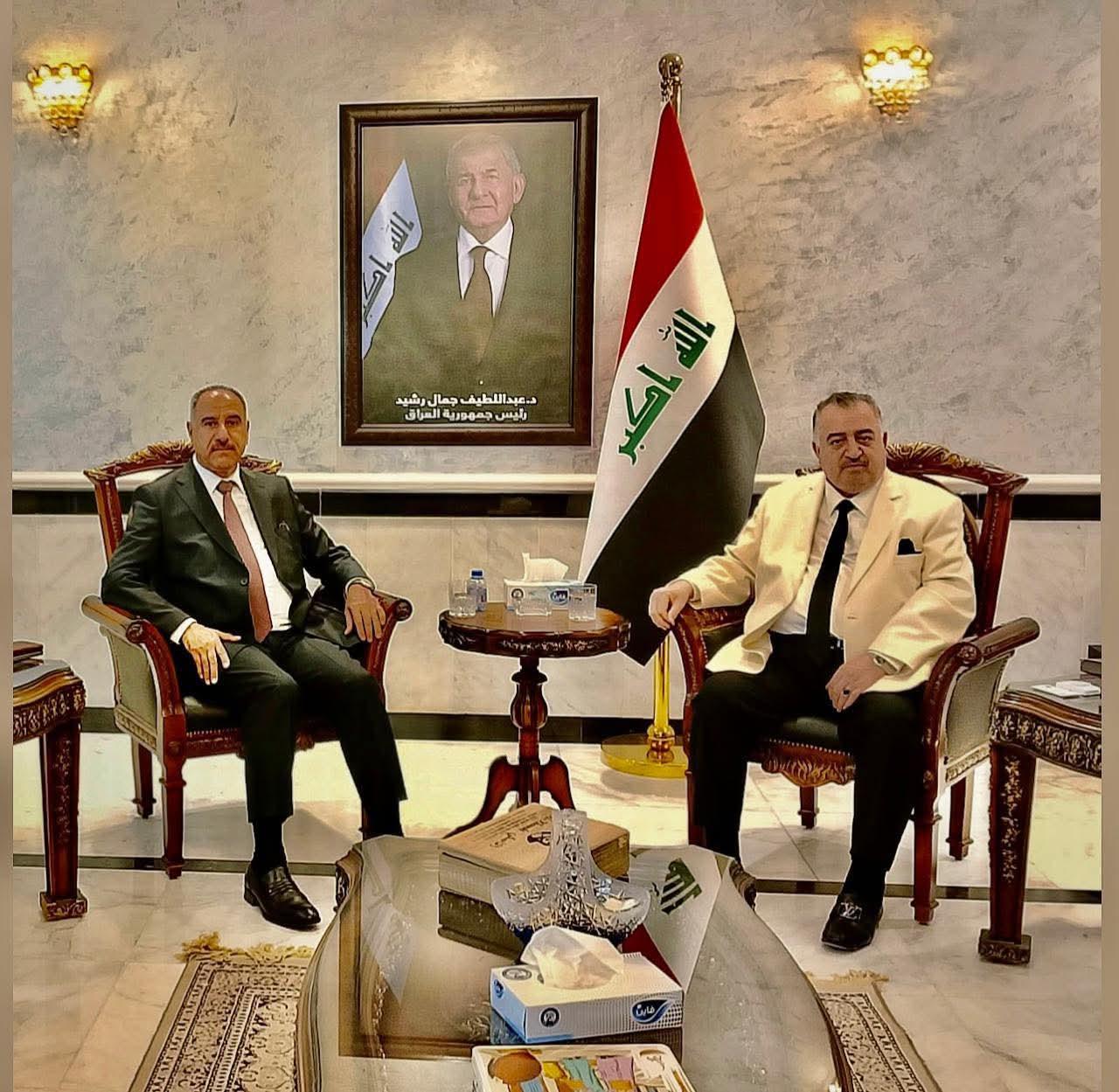 سفير جمهورية العراق يستقبل عضو مجلس الحكم السابق السيد أحمد البراك