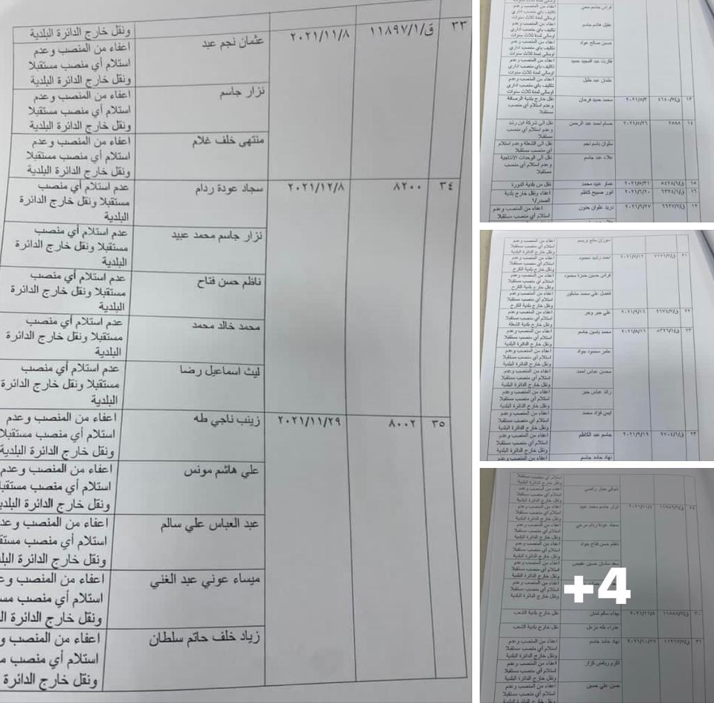  بالوثائق.. عالية نصيف تكشف عن عقوبات صادرة من أمين بغداد بحق الموظفين.. وتؤكد: مرض السلطة يجب أن يوضع له حد