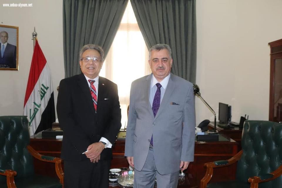 السفير البرزنجي يستقبل في مكتبه سعادة سفير جمهورية بيرو  الصديقة لدى دولة قطر
